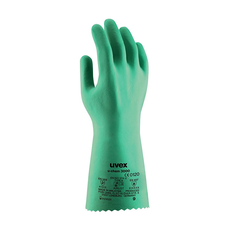 دستکش ضد حلال uvex مدل u-chem 3000 دستکش ضد حلال uvex مدل u-chem 3000