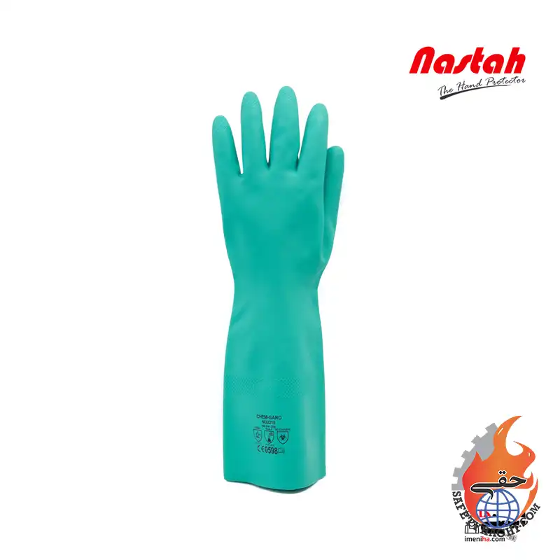 20259245 دستکش نیتریلی Nastah NU2215 | مقاوم در برابر مواد شیمیایی و سایش - Image 1